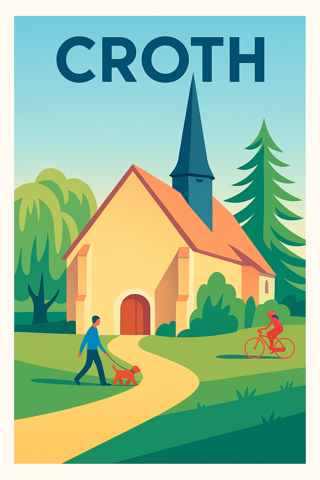 Affiche de Croth - Charme bucolique et sérénité campagnarde