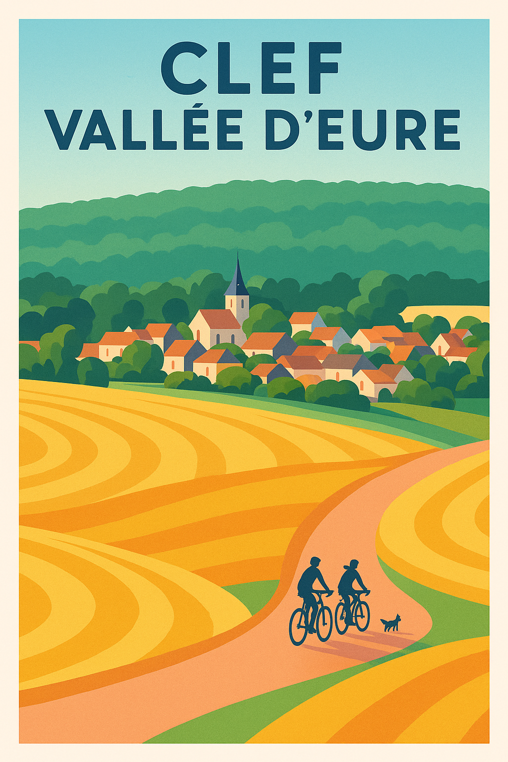 Affiche de Clef Vallée d'Eure - Une évasion champêtre à vélo