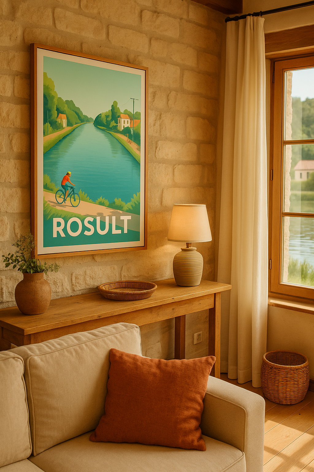 Mise en situation Affiche Rosult - L'évasion au fil de l'eau