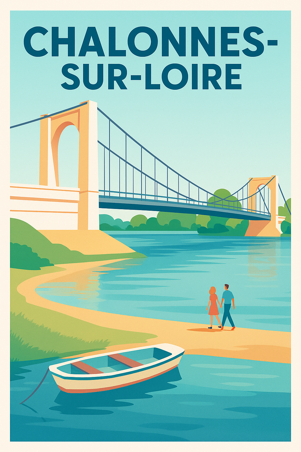 Affiche de Chalonnes-sur-Loire - L'élégance paisible de la Loire