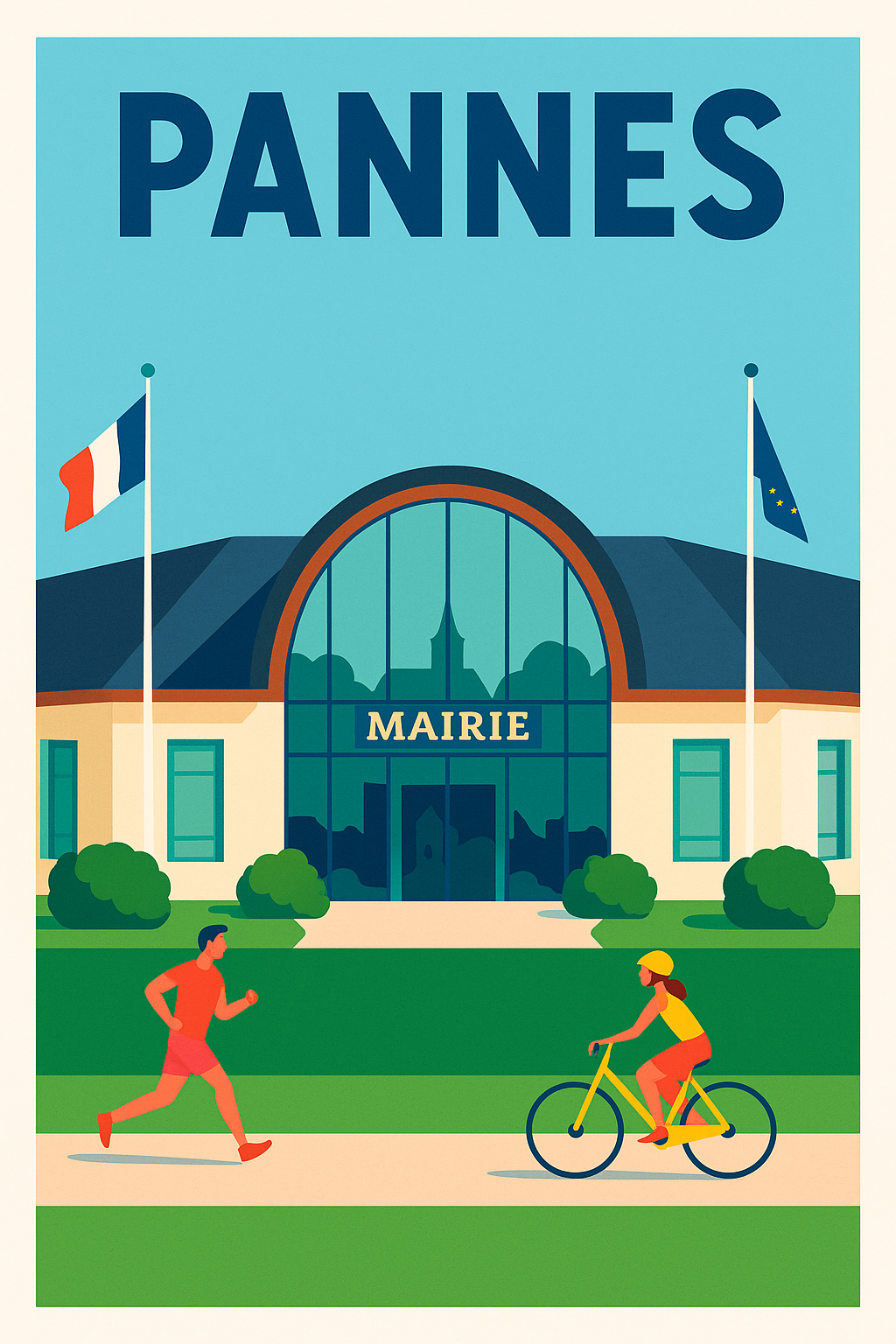 Affiche de Pannes - Harmonie et dynamisme au cœur de la mairie
