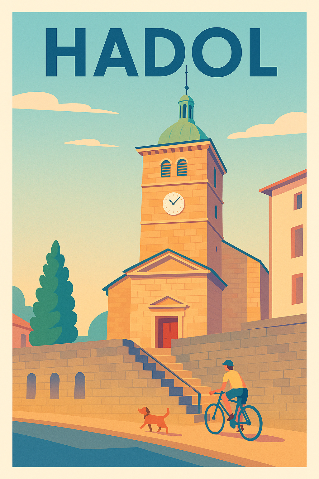 Affiche de Hadol - Charme paisible au fil du temps