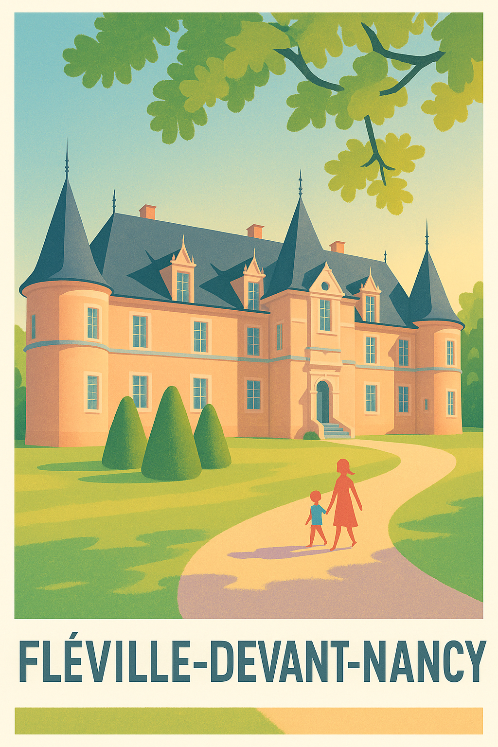 Affiche de Fléville-devant-Nancy - Charme d'un château campagnard