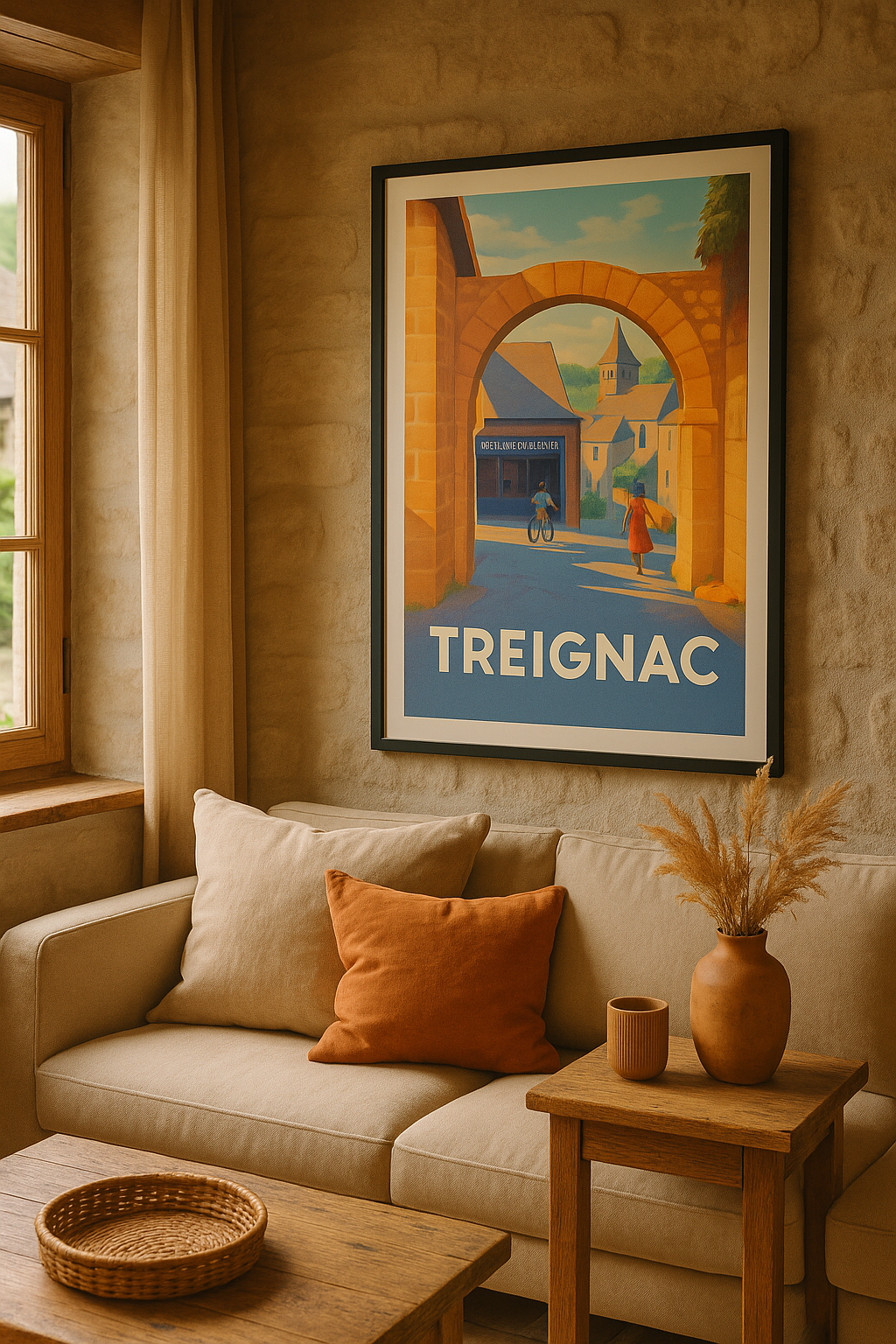 Mise en situation Affiche de Treignac - Charme d'un village au patrimoine authentique