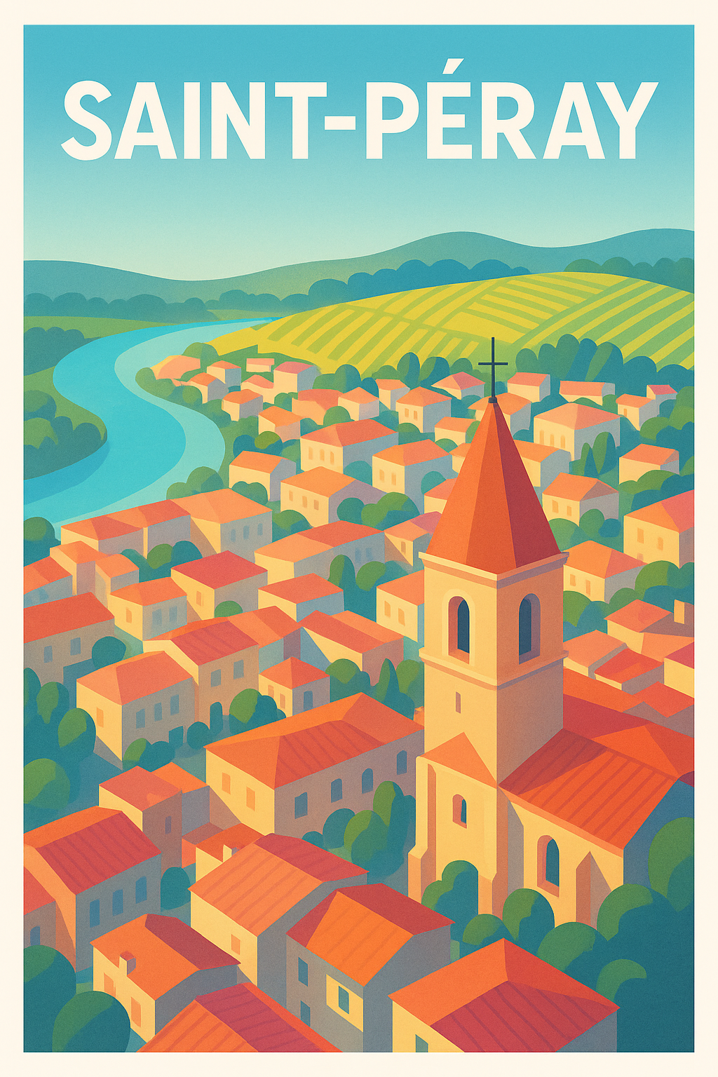 Affiche de Saint-Péray - Charme Provençal entre rivière et vignobles