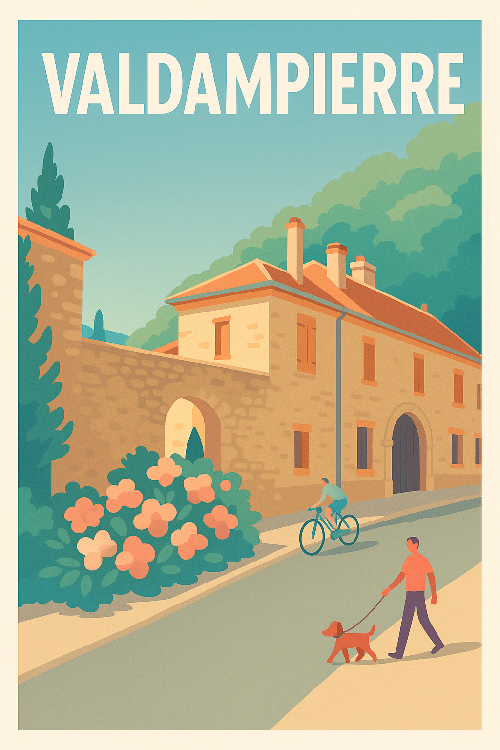 Affiche de Valdampierre - L'élégance tranquille d'une ville paisible