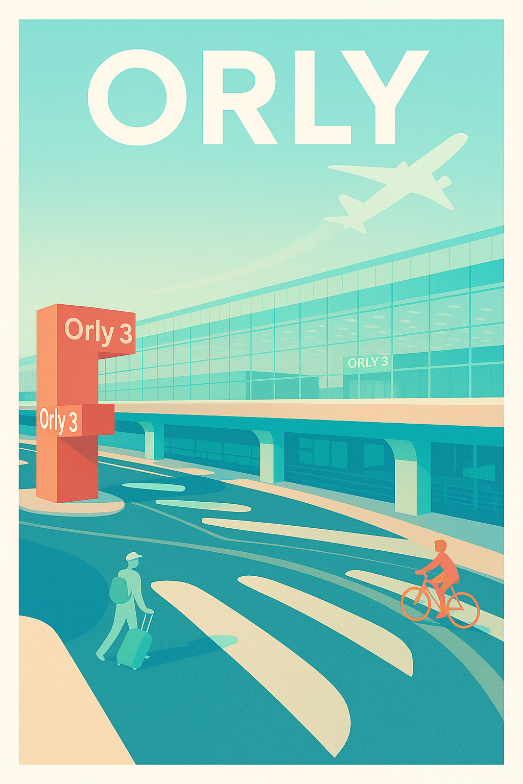 Affiche de Orly - Voyage et modernité au cœur de l'aéroport
