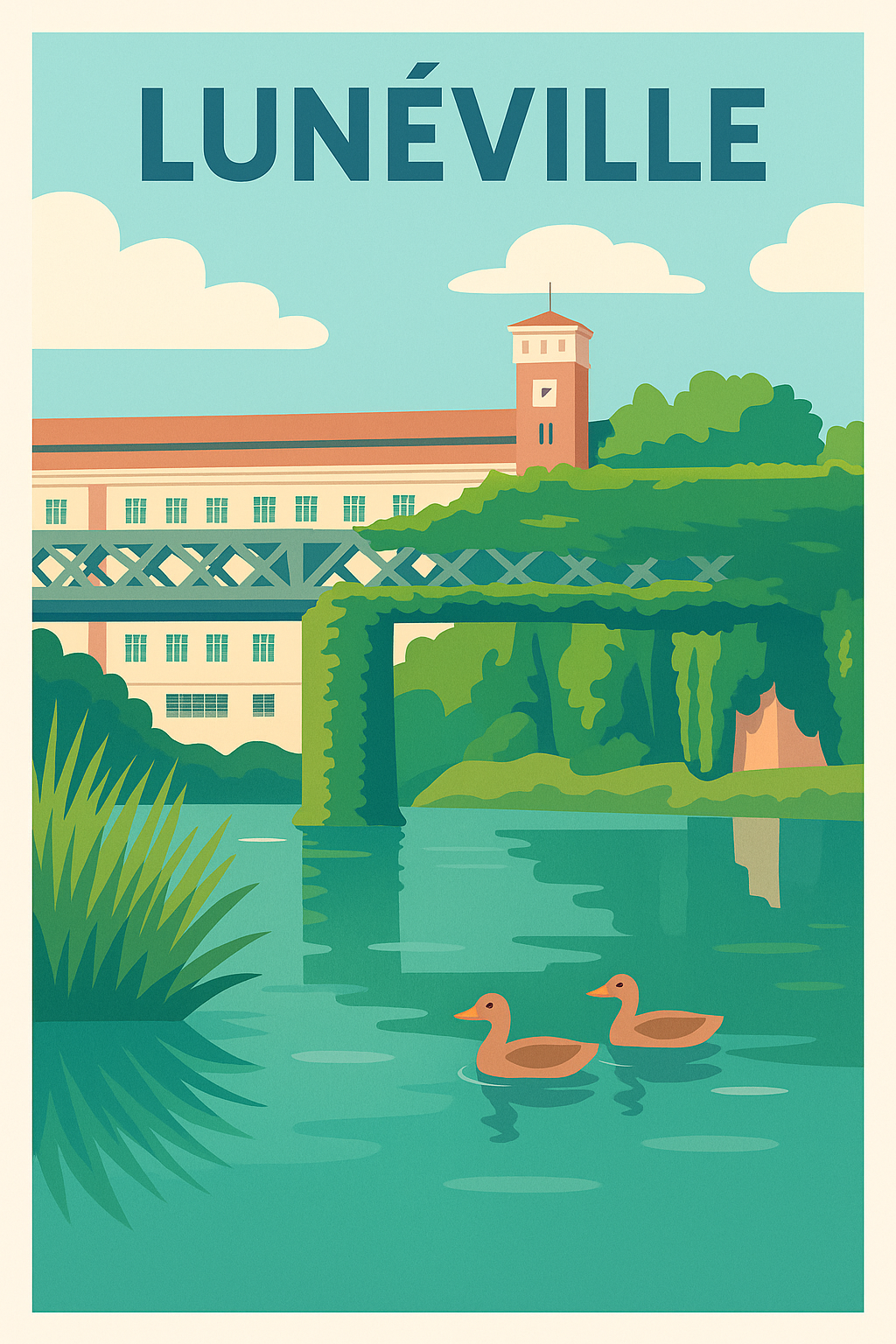 Affiche de Lunéville - Sérénité au fil de l'eau