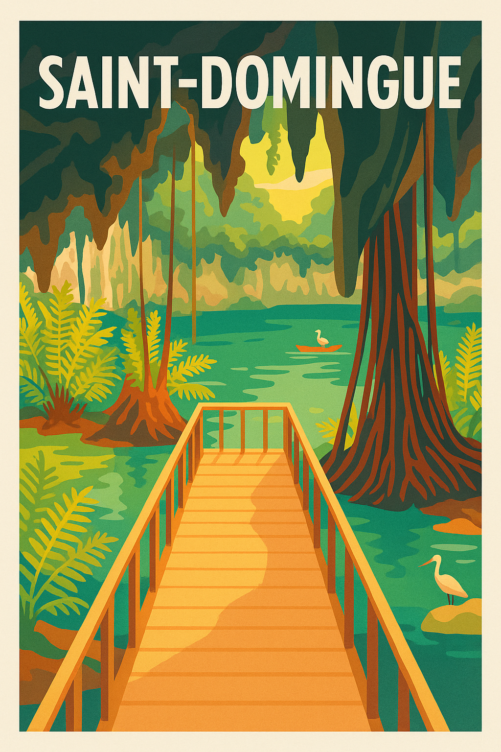 Affiche de Saint-Domingue - Évasion Nature au Cœur de la Jungle