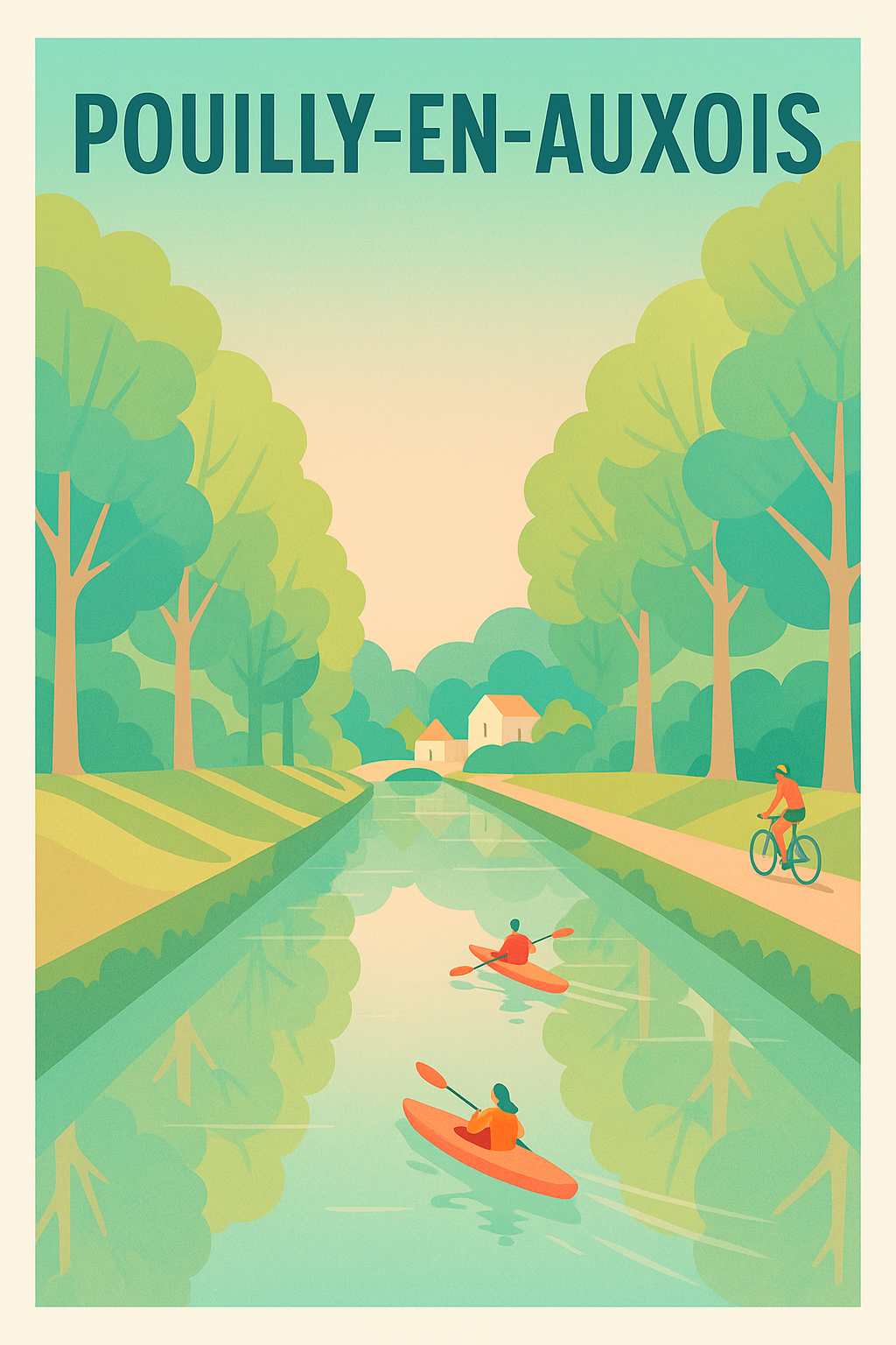 Affiche de Pouilly-en-Auxois - Évasion sur le Canal de Bourgogne