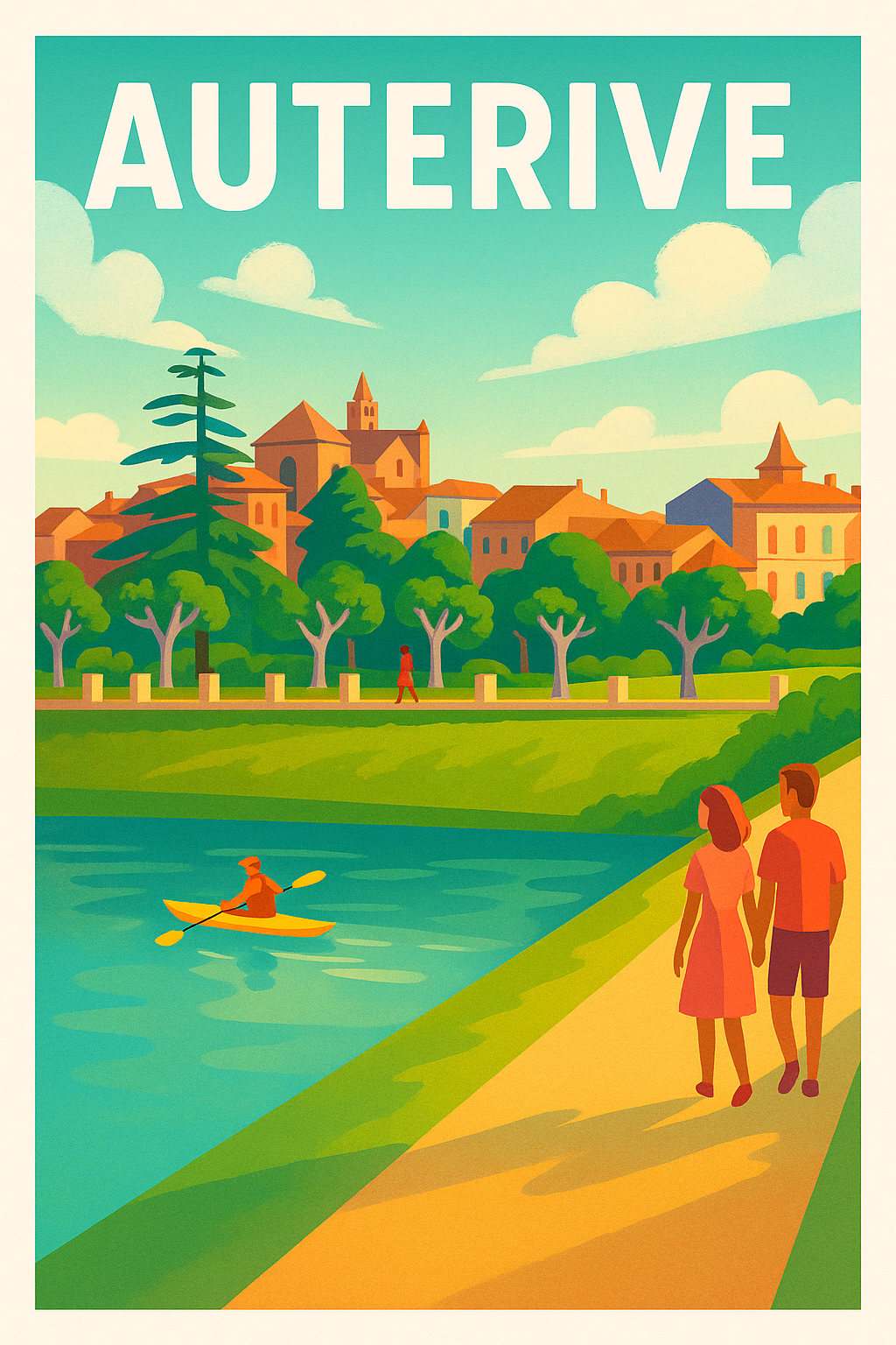 Affiche de Auterive - Promenade au bord de l'eau