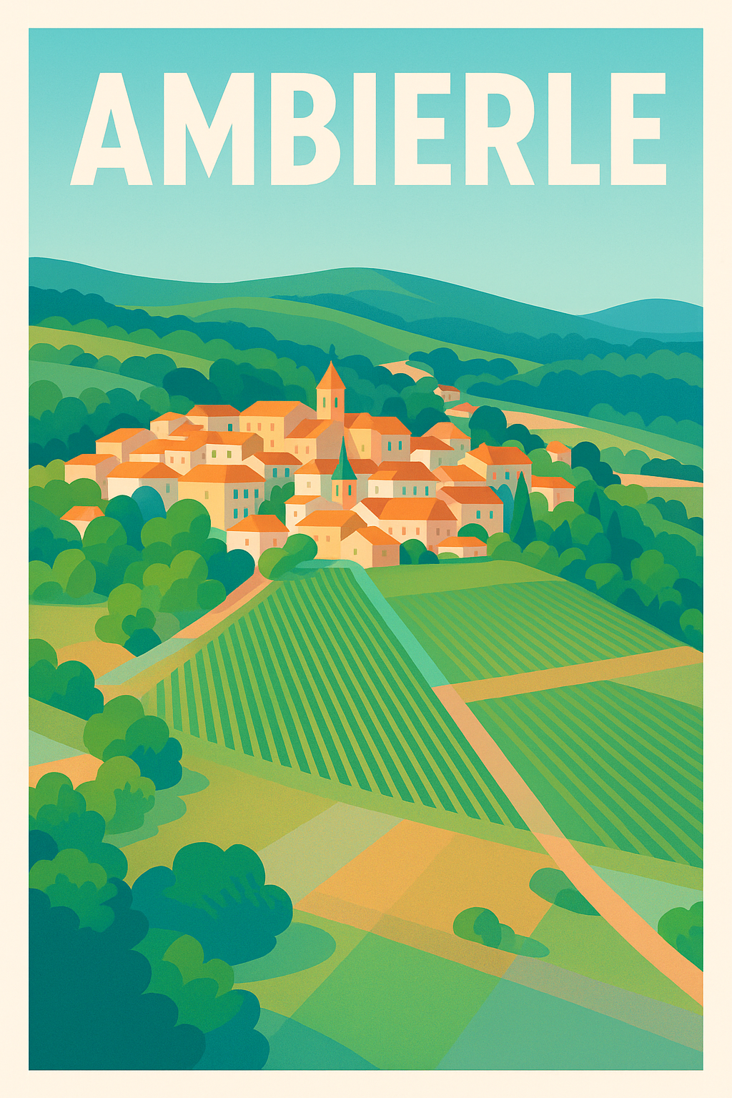 Affiche de Ambierle - Charme bucolique au cœur de la nature