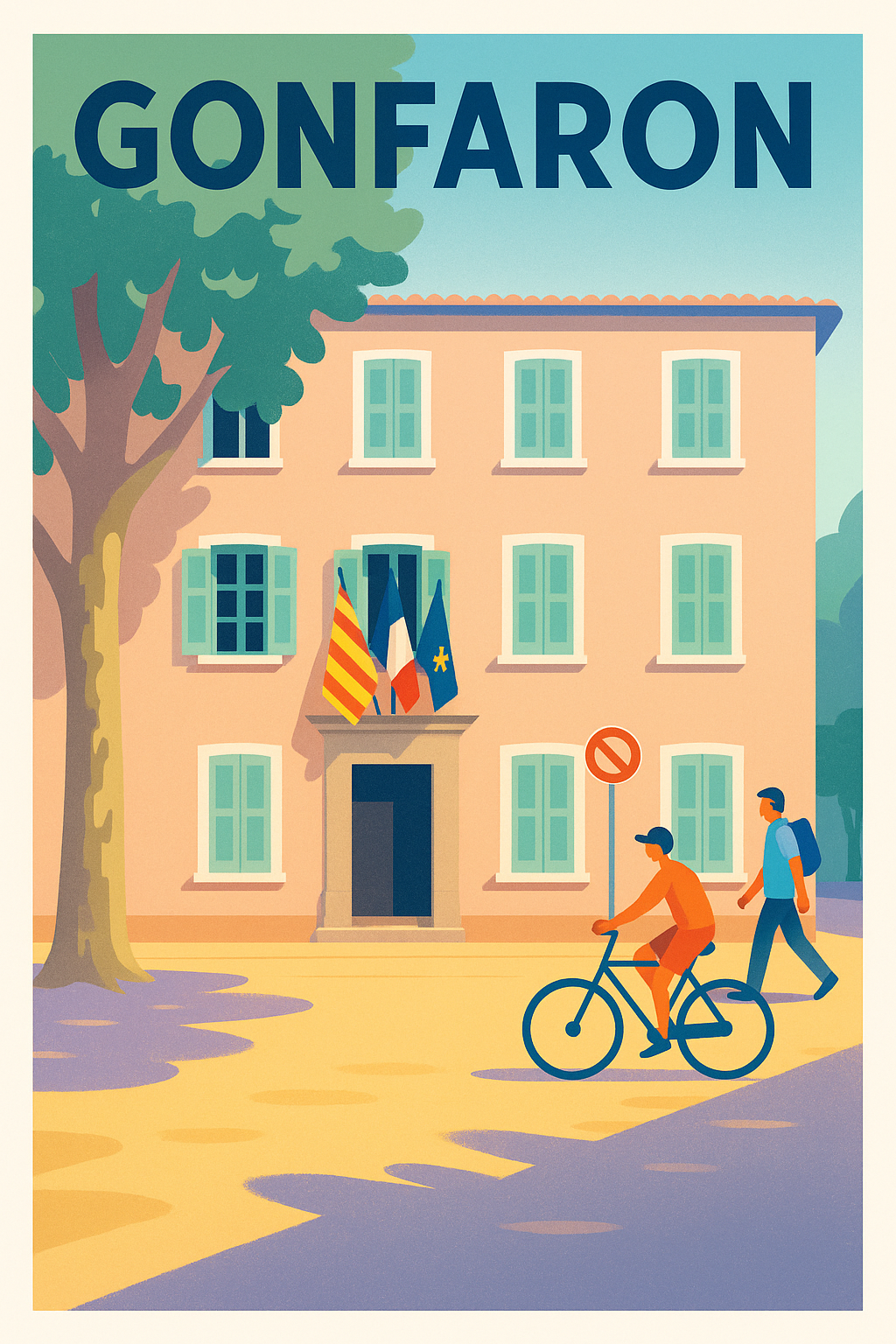 Affiche de Gonfaron - Douceur de vie provençale