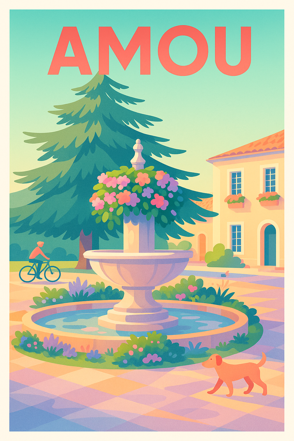 Affiche de Amou - Charme paisible au cœur du village