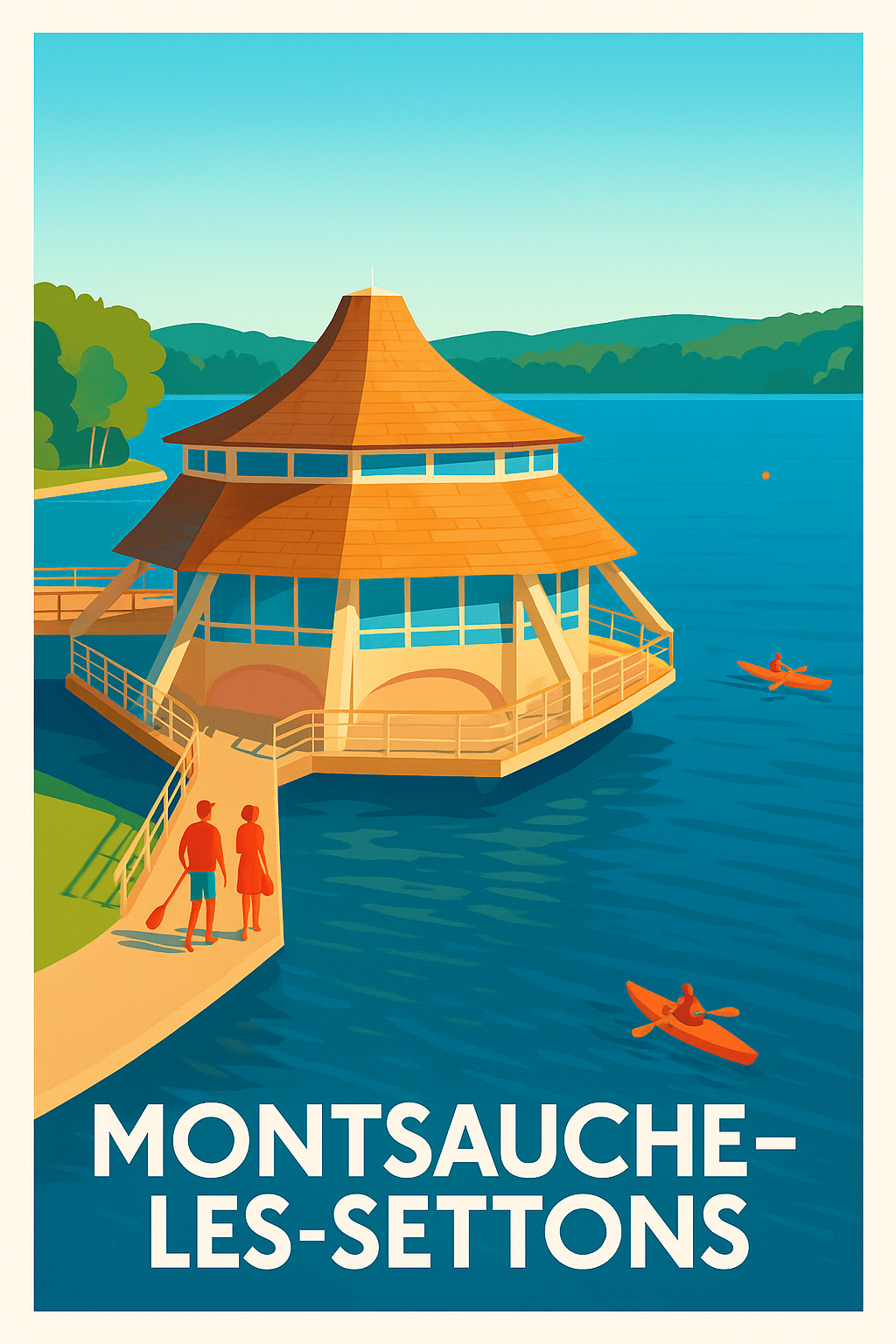 Affiche de Montsauche-les-Settons - Escapade paisible au bord de l'eau