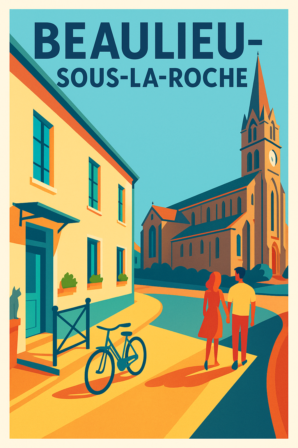 Affiche de Beaulieu-sous-la-Roche - Charme et sérénité au cœur du village