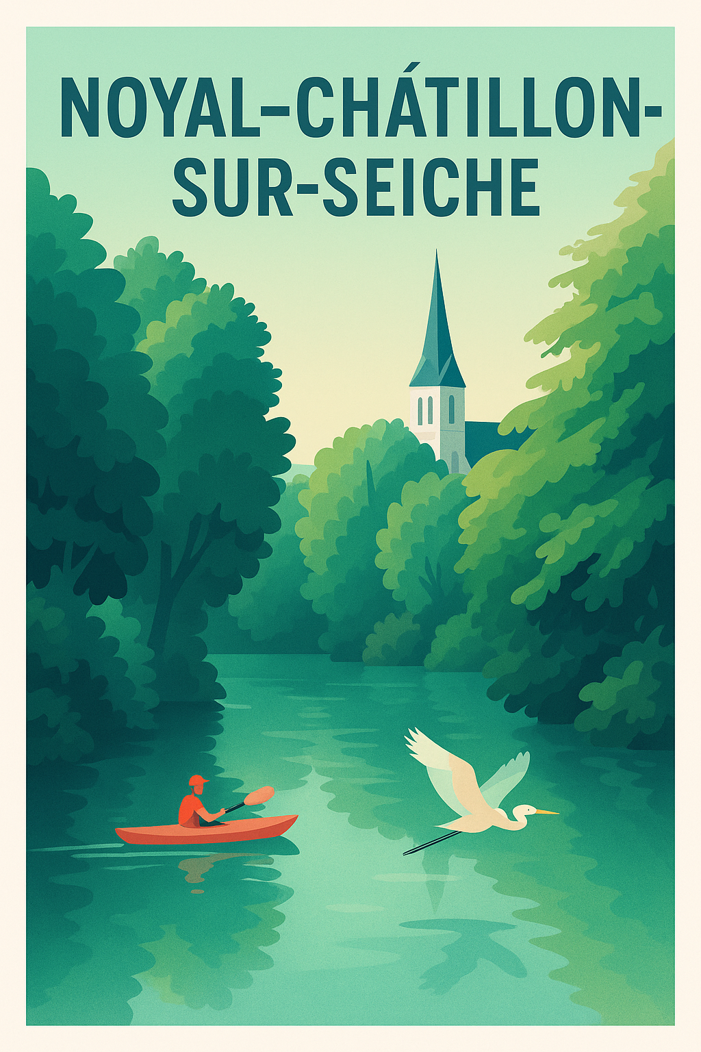 Affiche de Noyal-Châtillon-sur-Seiche - Nature et Sérénité au fil de l'eau
