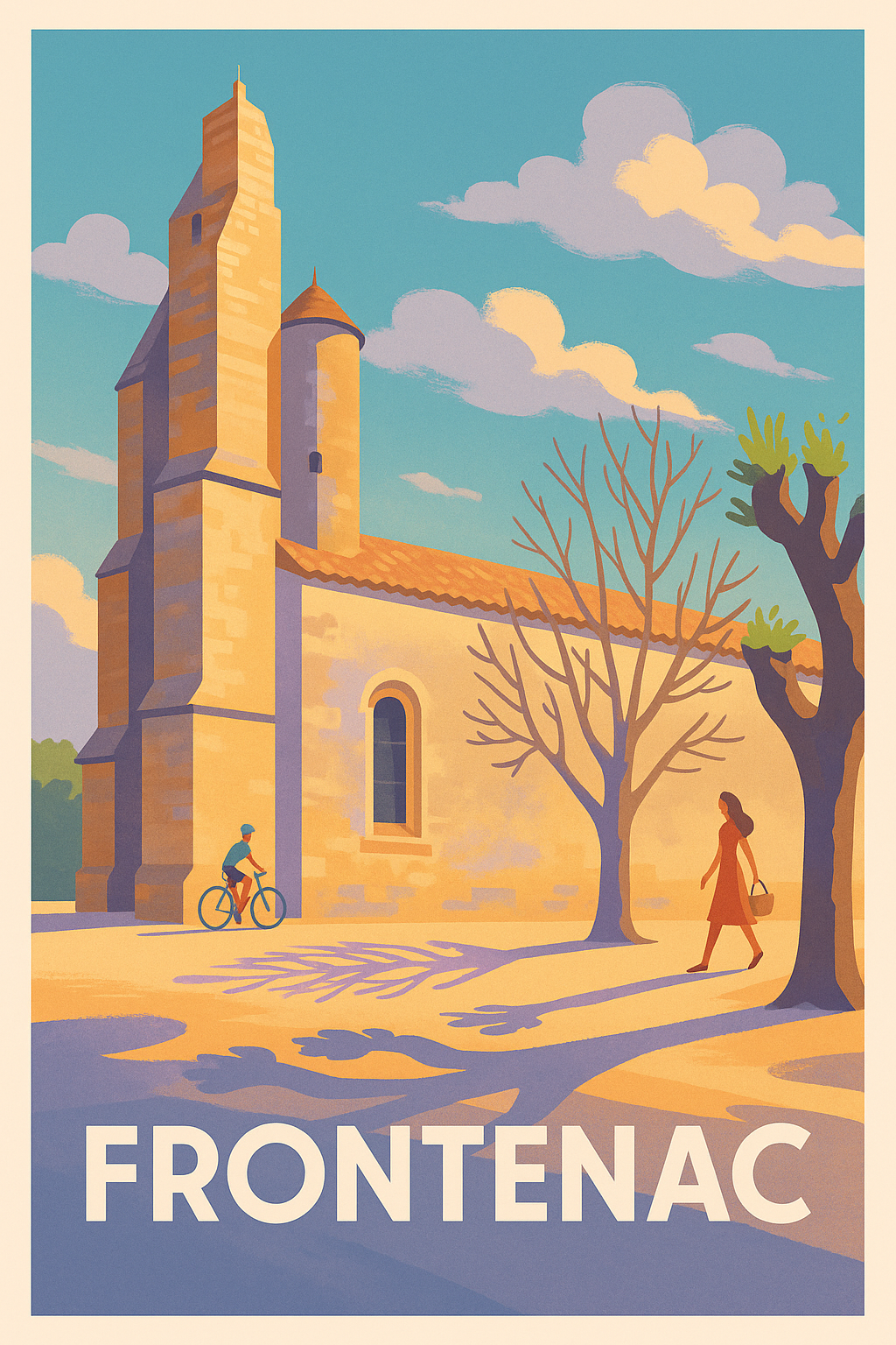 Affiche Frontenac — Lumières douces et patrimoine charmant · poster d'art de Frontenac