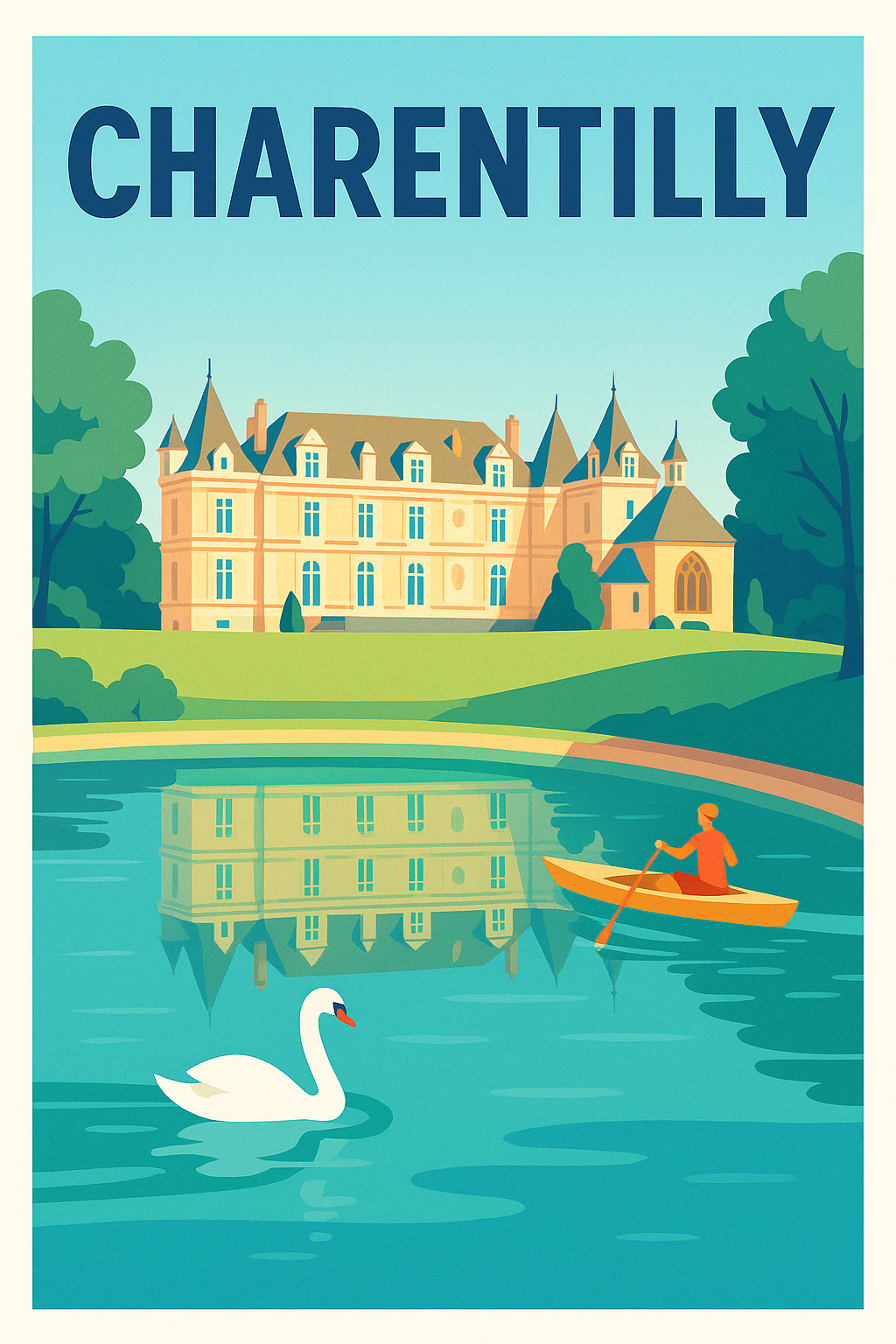 Affiche de Charentilly - Élégance et Sérénité au Château