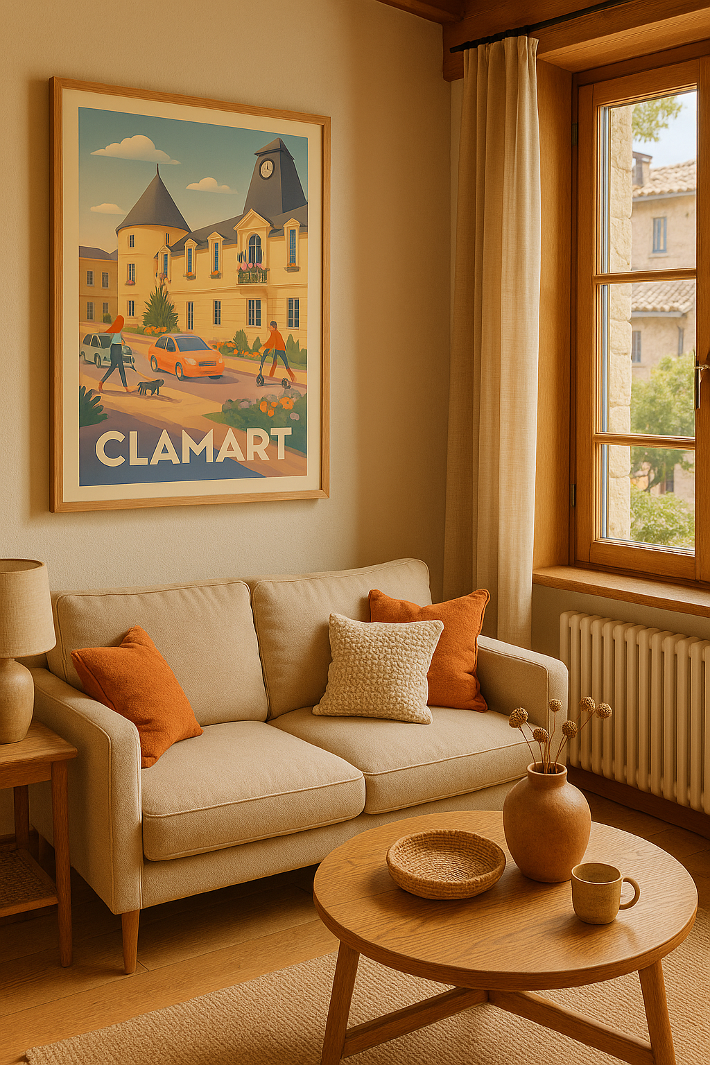 Mise en situation Affiche Clamart - Charme et douceur de vie locale