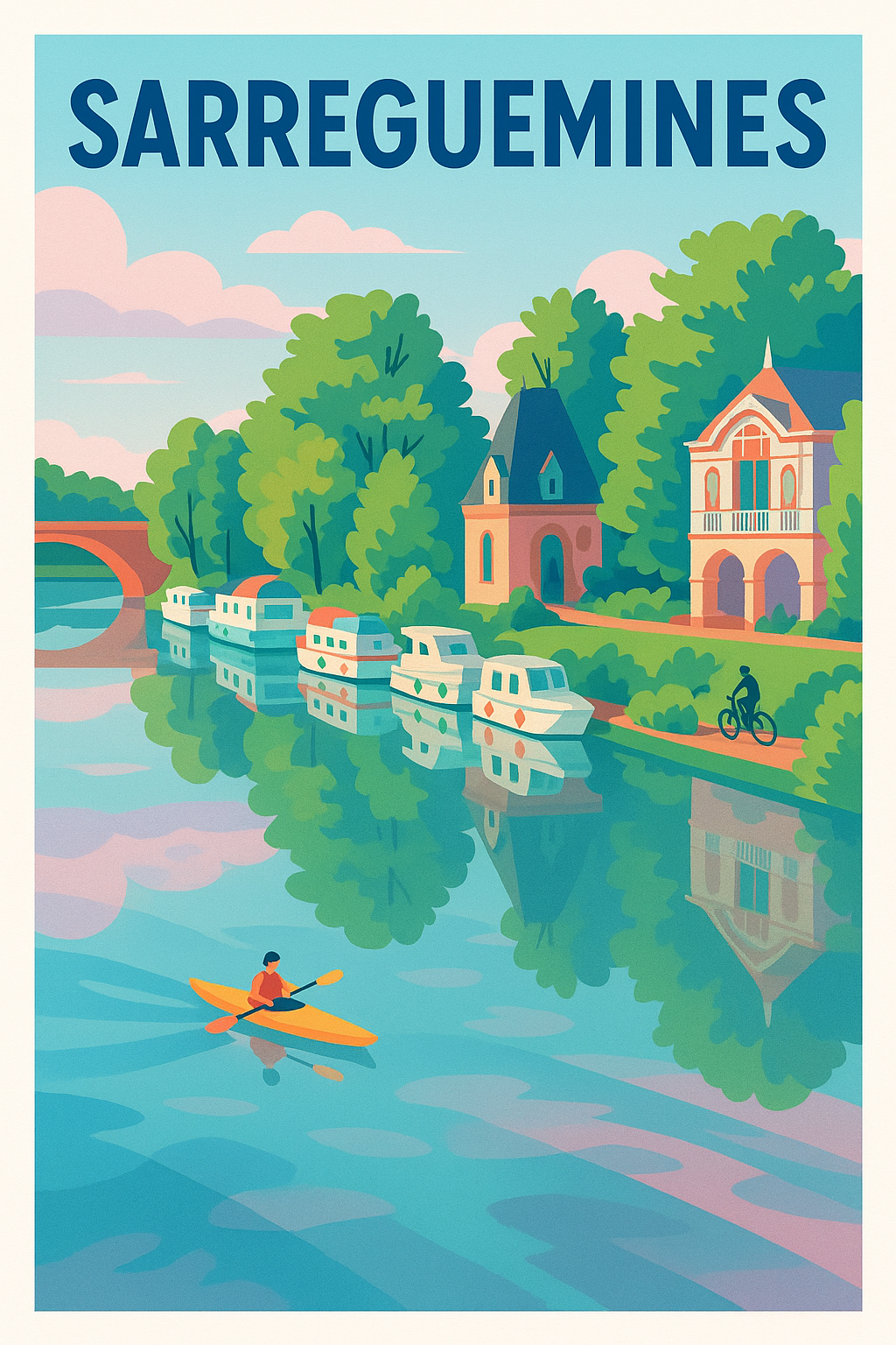 Affiche de Sarreguemines - Sérénité au fil de l'eau