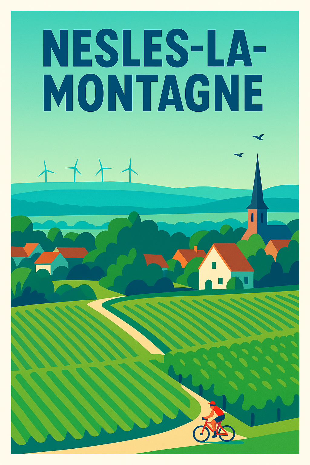 Affiche de Nesles-la-Montagne - Charme bucolique et nature préservée