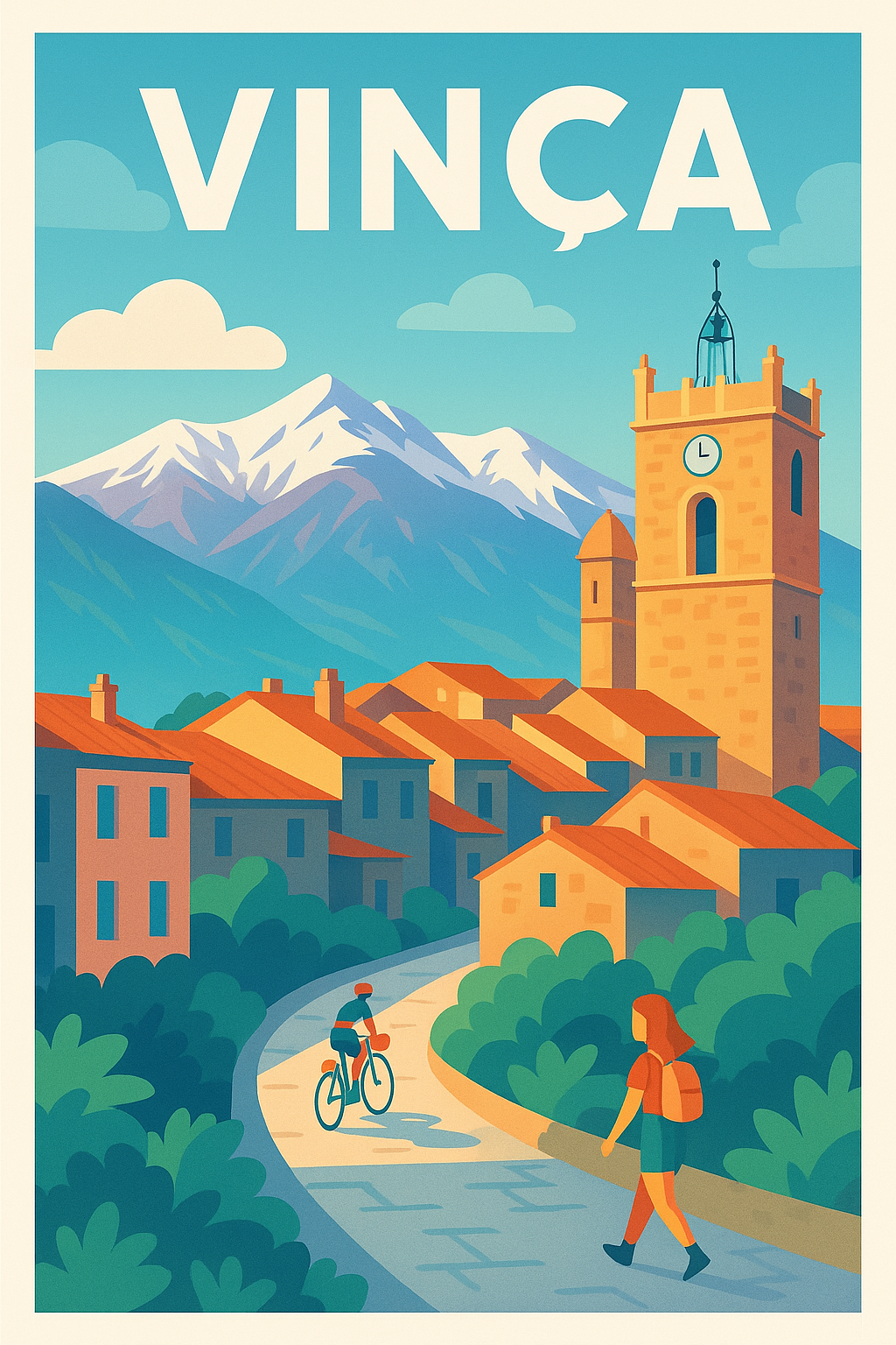 Affiche de Vinça - Charme et nature à chaque pas