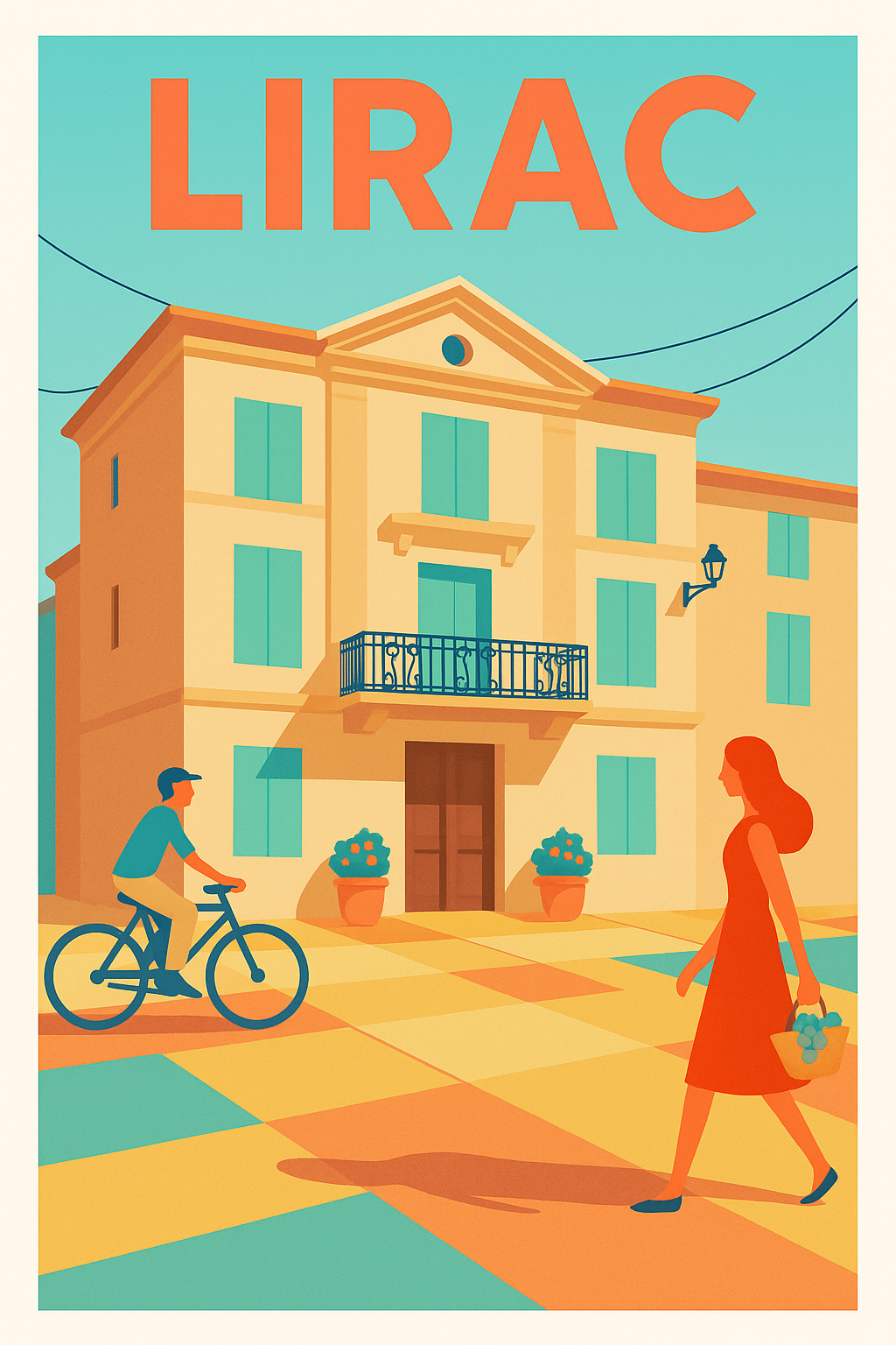 Affiche de Lirac - Charme et douceur d'une journée en Provence