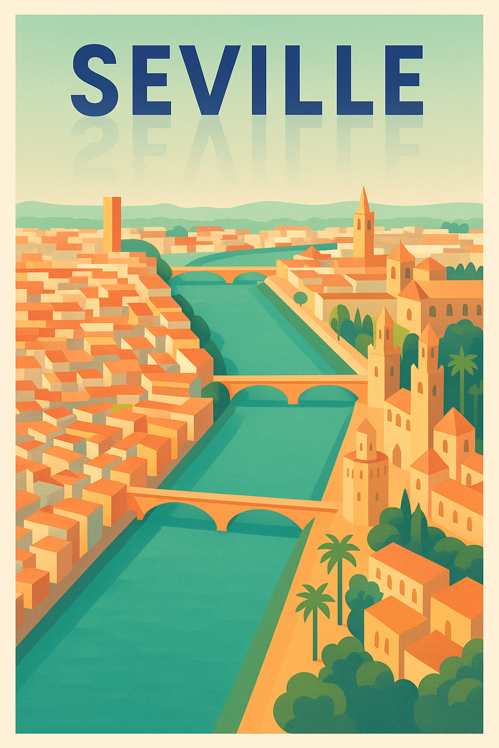 Affiche de Séville - L'élégance intemporelle andalouse