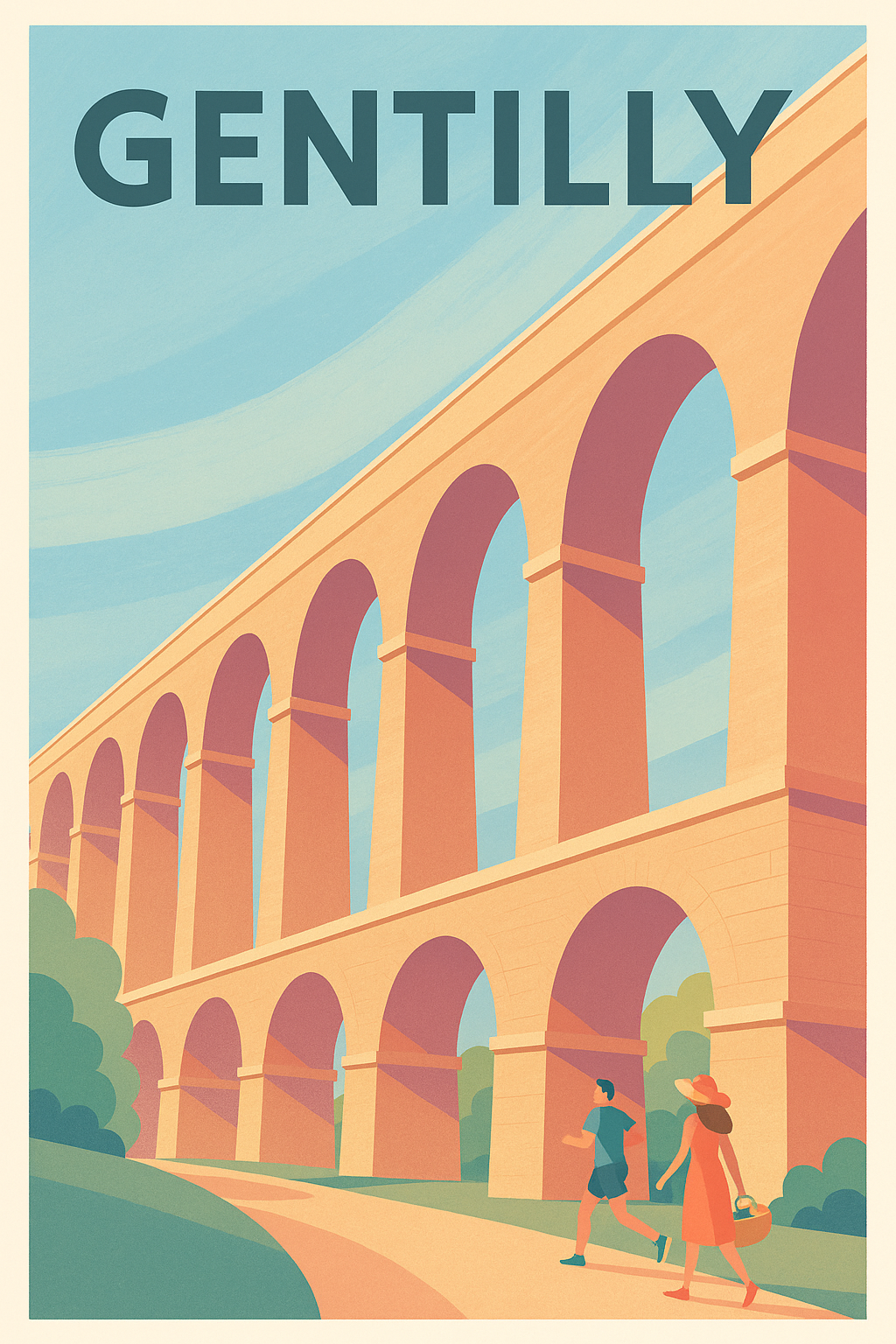 Affiche de Gentilly - Charme architectural et balade en plein air