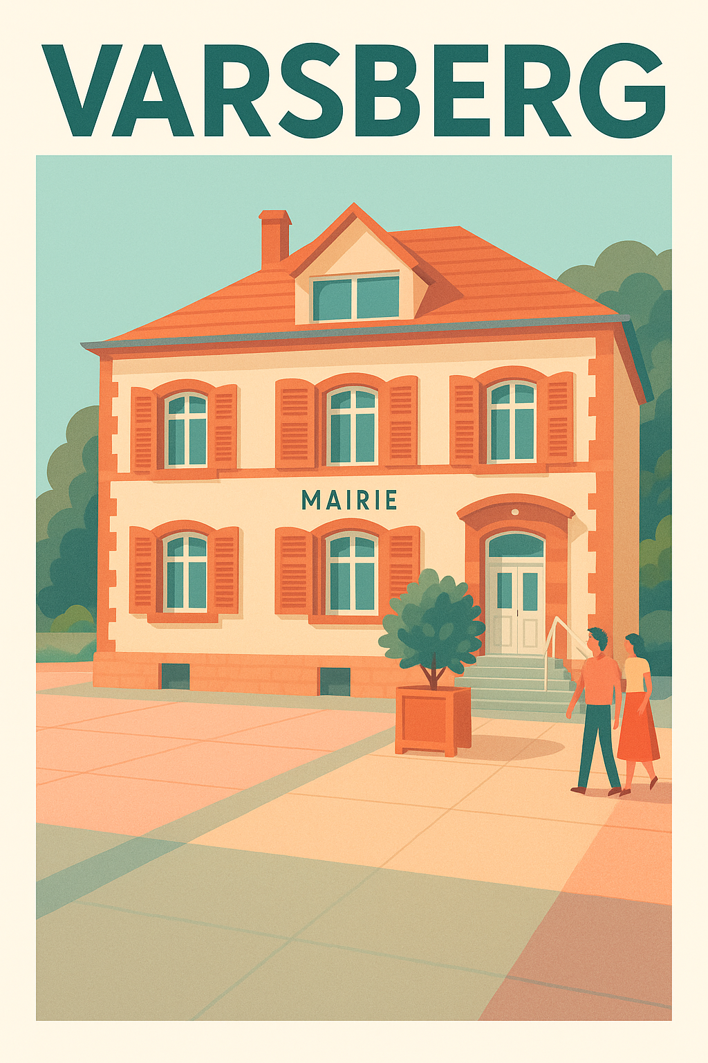 Affiche de Varsberg - charme authentique de la mairie locale