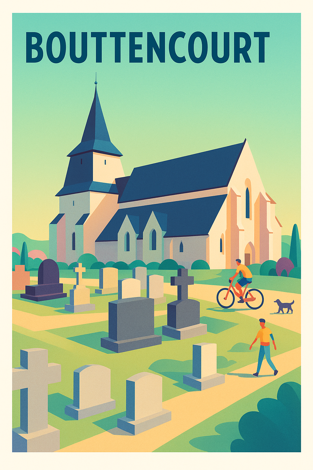 Affiche de Bouttencourt - Charme rural et sérénité au cœur du village