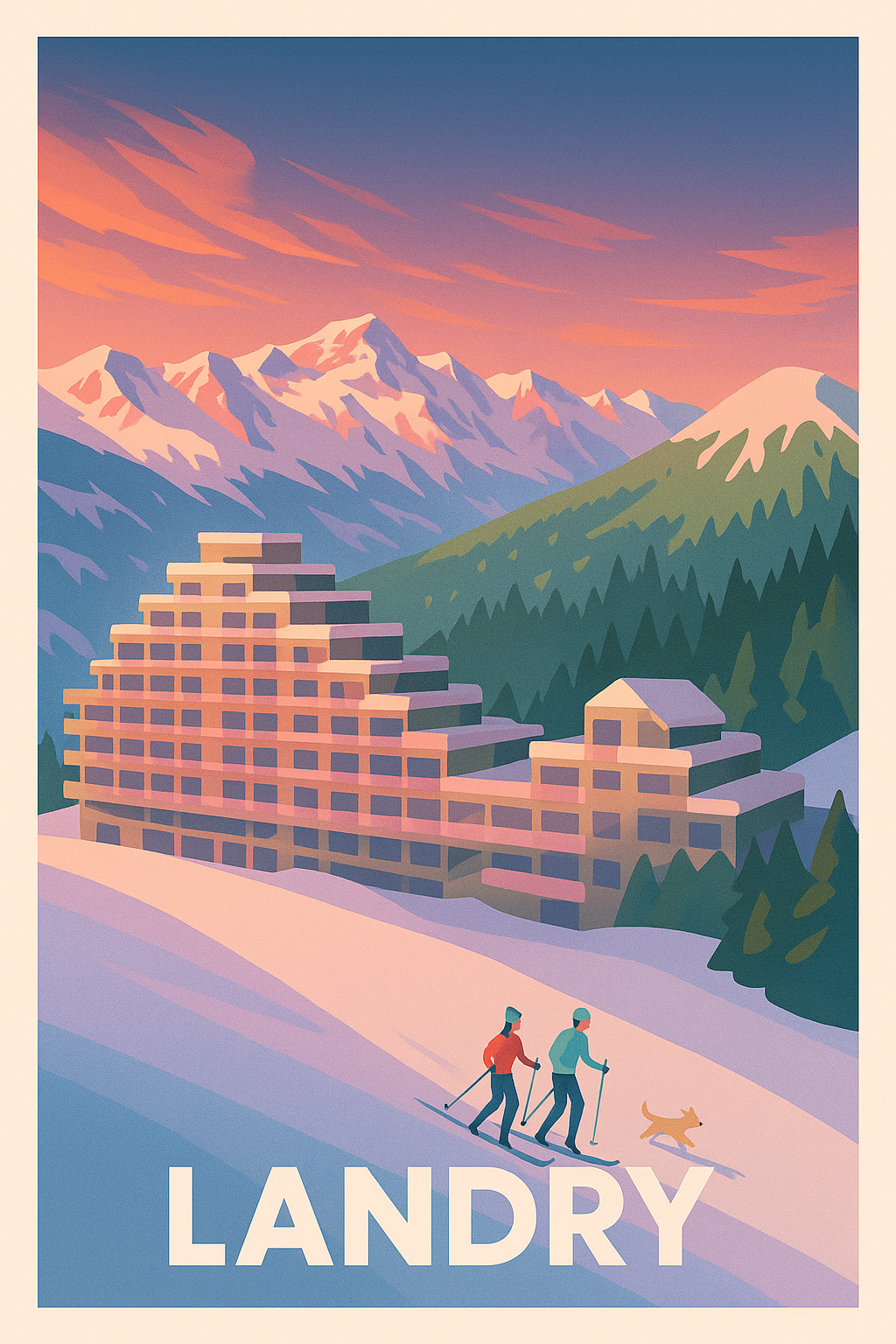 Affiche de Landry - Escapade hivernale en montagne