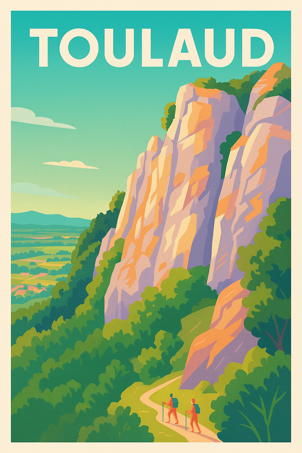 Affiche de Toulaud - Escapade nature au cœur des rochers