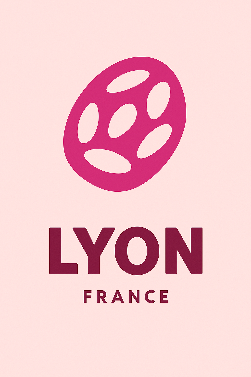 Affiche de Lyon - Élégance et modernité en design minimaliste