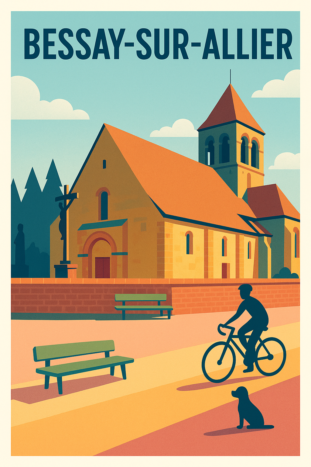 Affiche de Bessay-sur-Allier - Charme et sérénité au cœur de la campagne