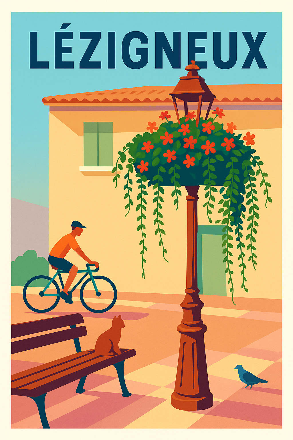 Affiche de Lézigneux - Charme et douceur au cœur du village