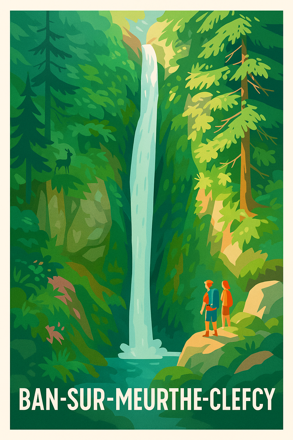 Affiche Ban-sur-Meurthe-Clefcy — Nature et Sérénité Sauvage · poster d'art de Ban-sur-Meurthe-Clefcy