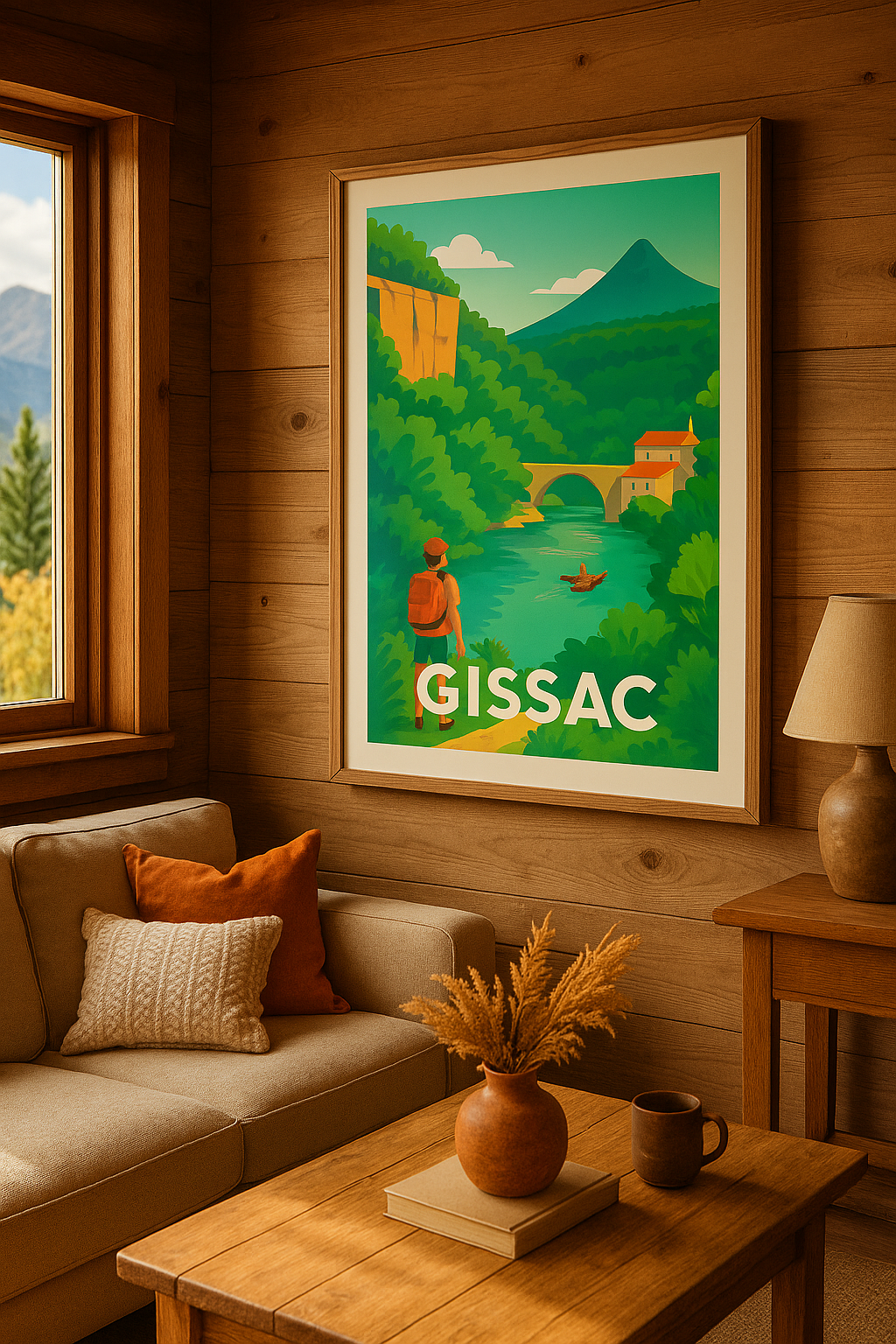 Mise en situation Affiche de Gissac - Plongée au cœur de la nature sauvage