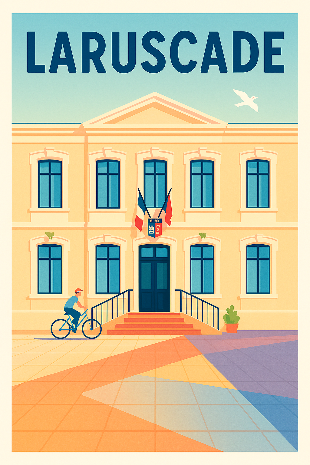 Affiche de Laruscade - L'élégance architecturale au cœur du village