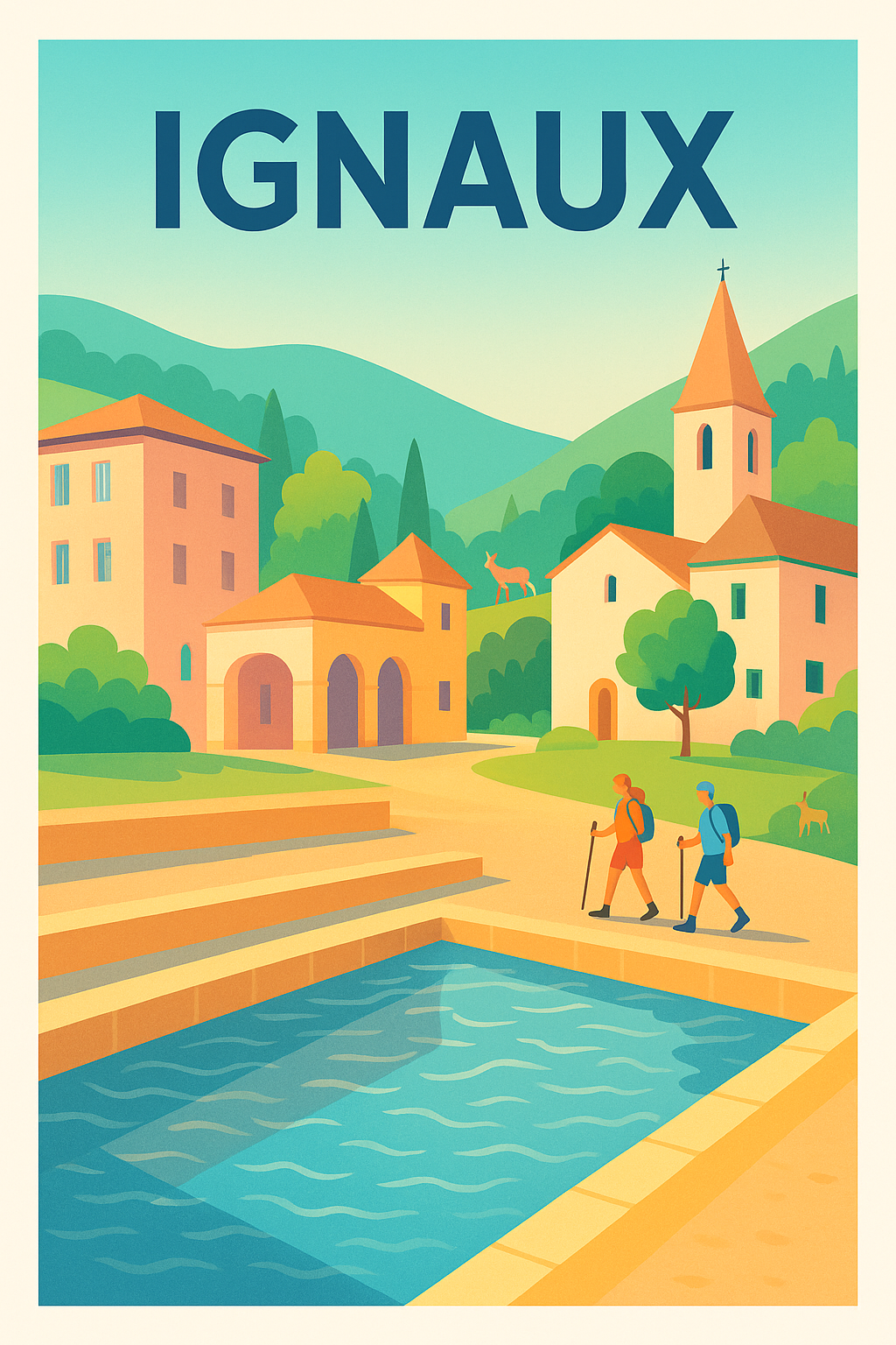 Affiche Ignaux — L'escapade nature authentique · poster d'art de Ignaux