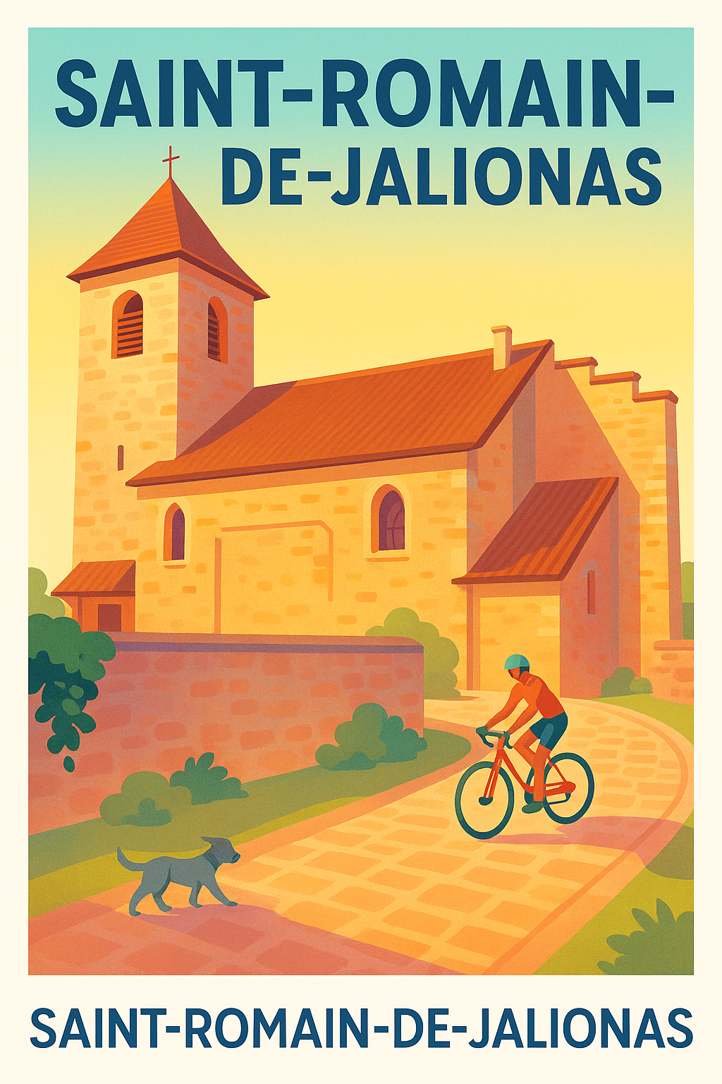 Affiche de Saint-Romain-de-Jalionas - Charme et sérénité en douceur