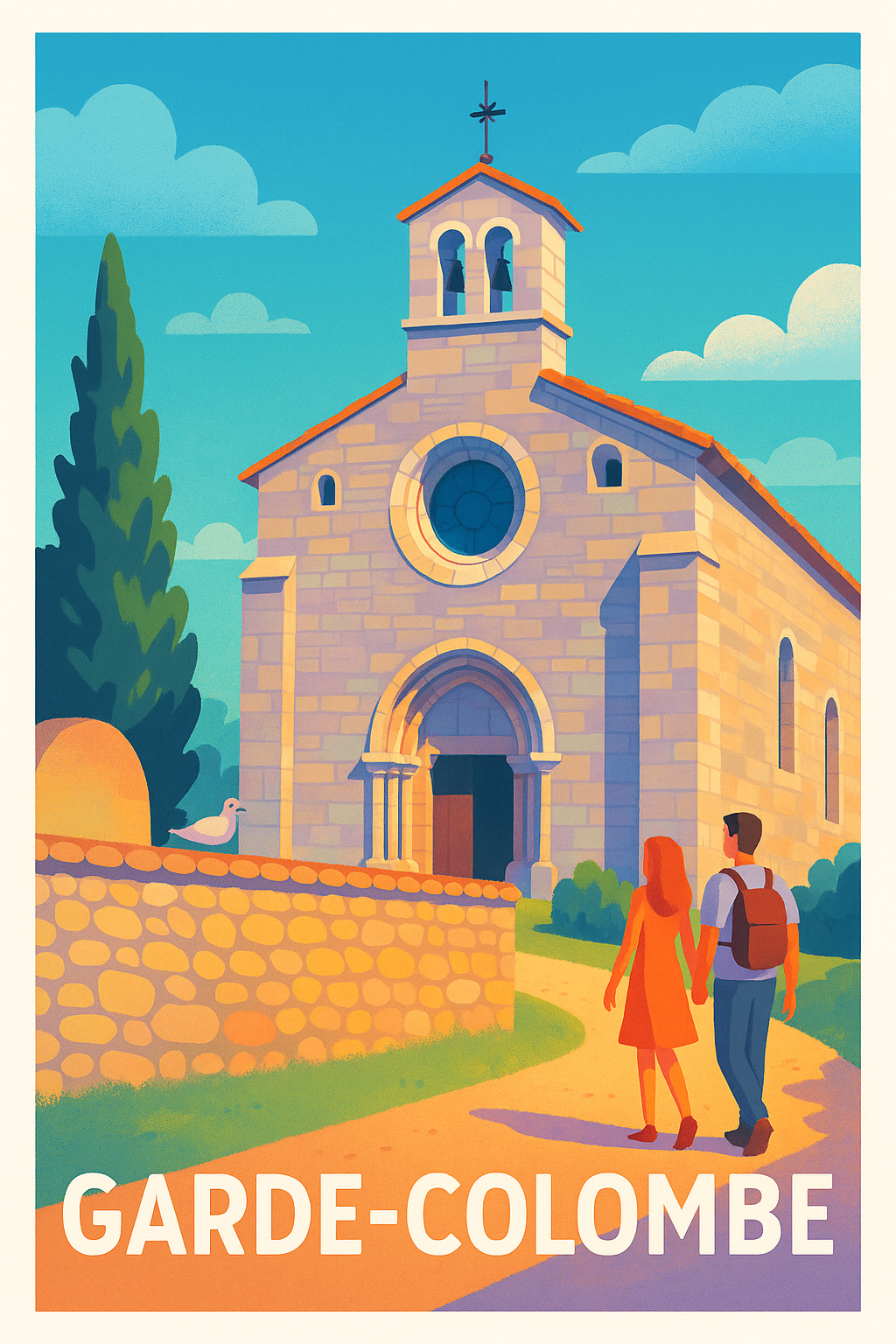 Affiche Garde-Colombe — Charme et Sérénité Provençale · poster d'art de Garde-Colombe