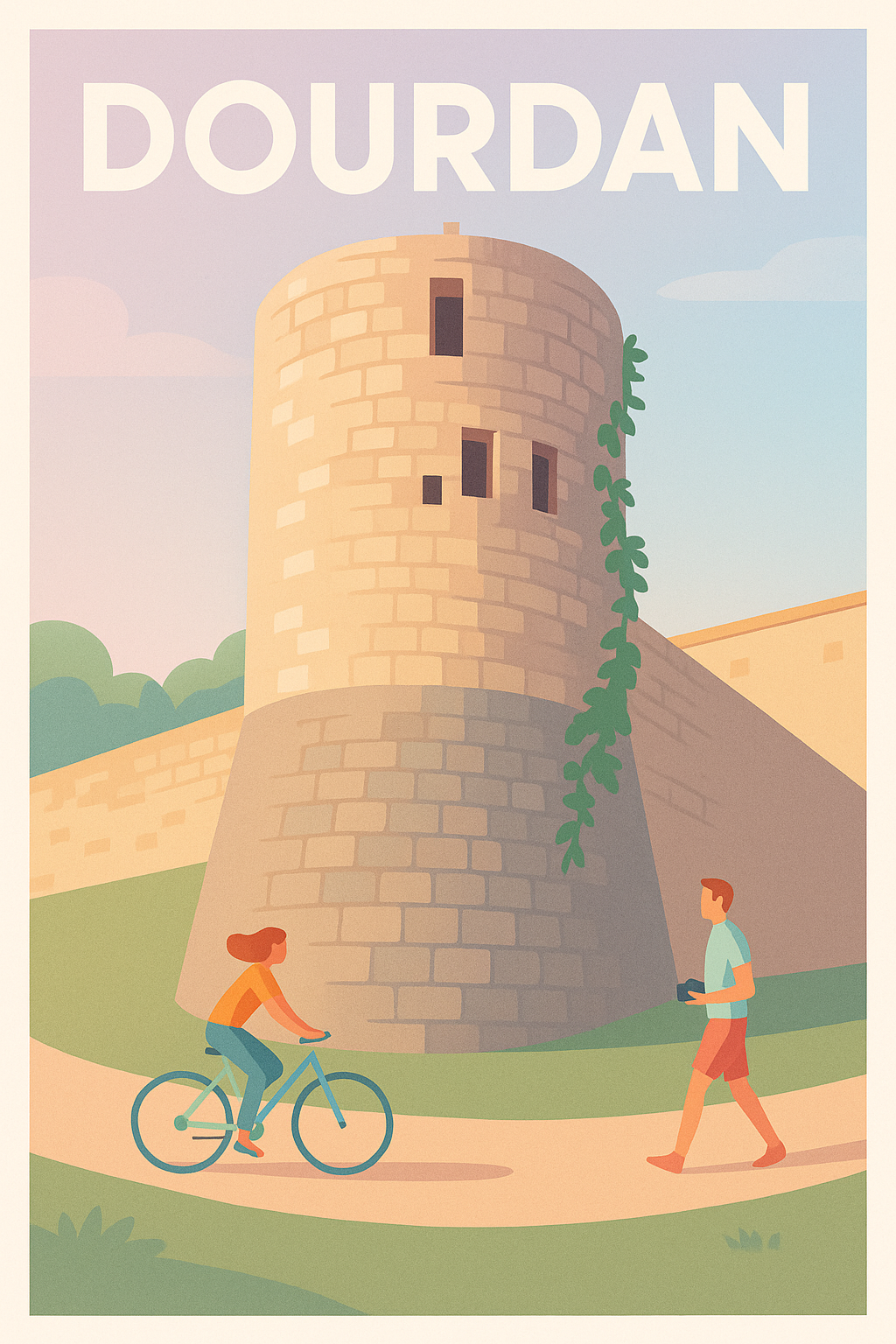 Affiche de Dourdan - Charme et histoire au fil des chemins