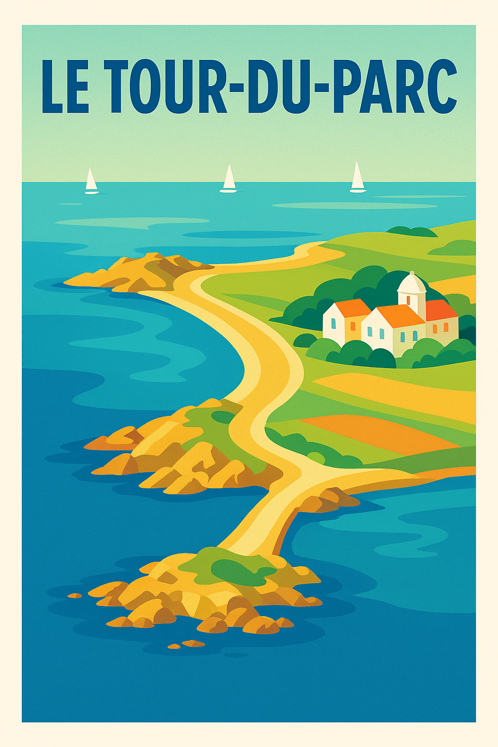 Affiche de Le Tour-du-Parc - Évasion côtière et charme breton