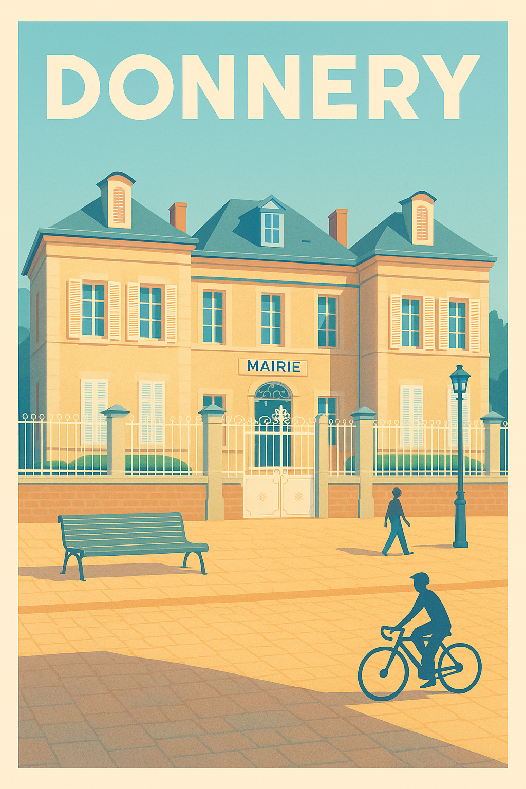 Affiche de Donnery - Charme tranquille de la mairie