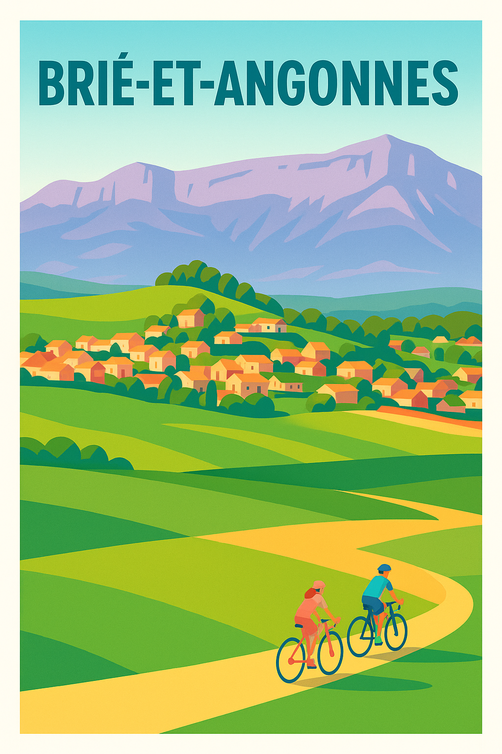 Affiche de Brié-et-Angonnes - L'évasion champêtre à vélo
