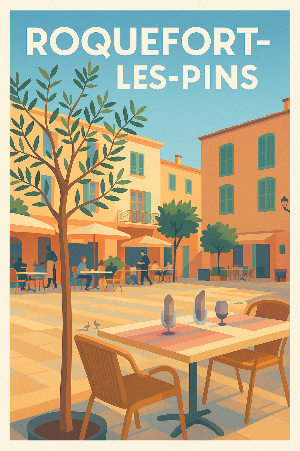 Affiche de Roquefort-les-Pins - Charme Provençal en Terrasse