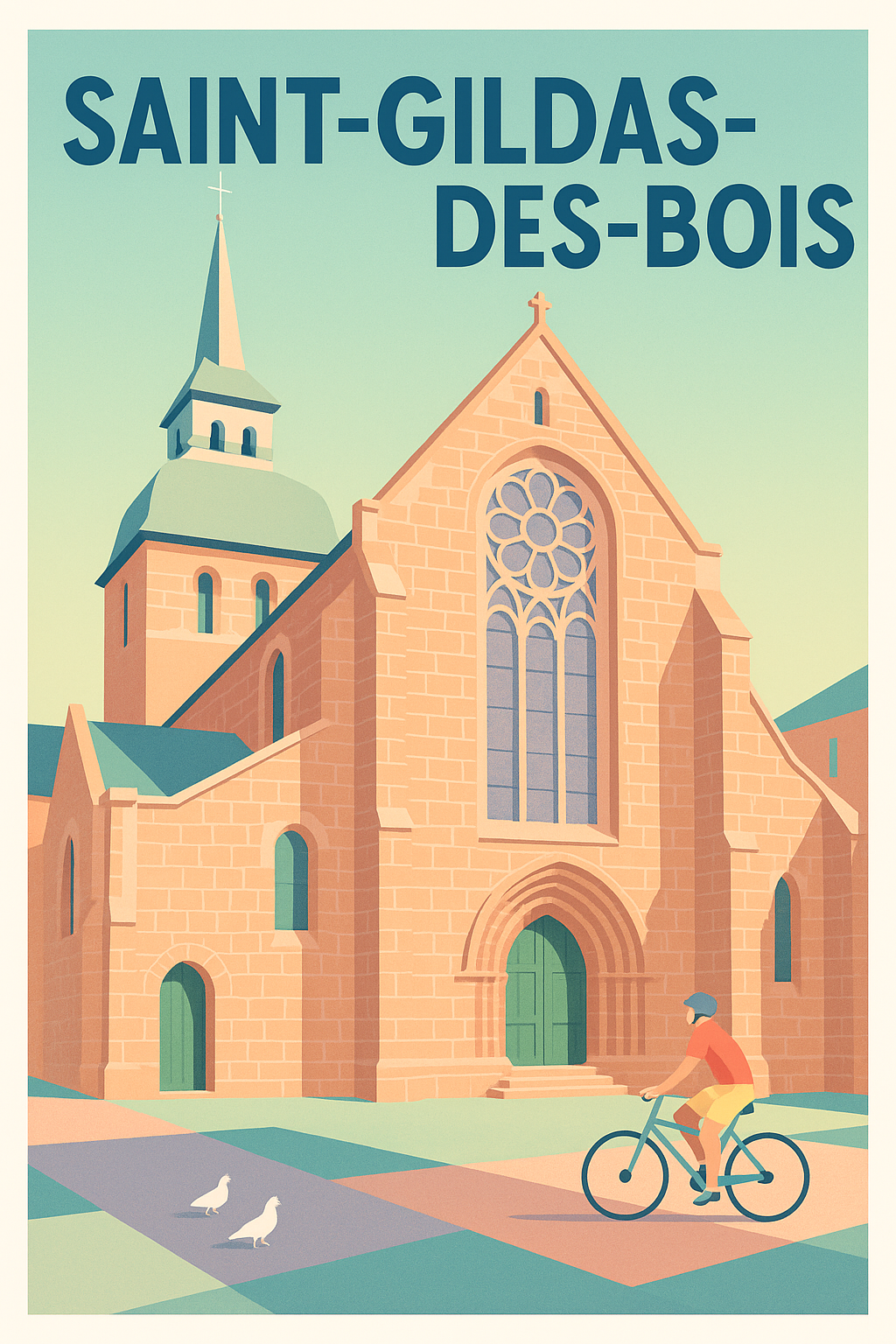 Affiche de Saint-Gildas-des-Bois - Charme et sérénité à l'église historique