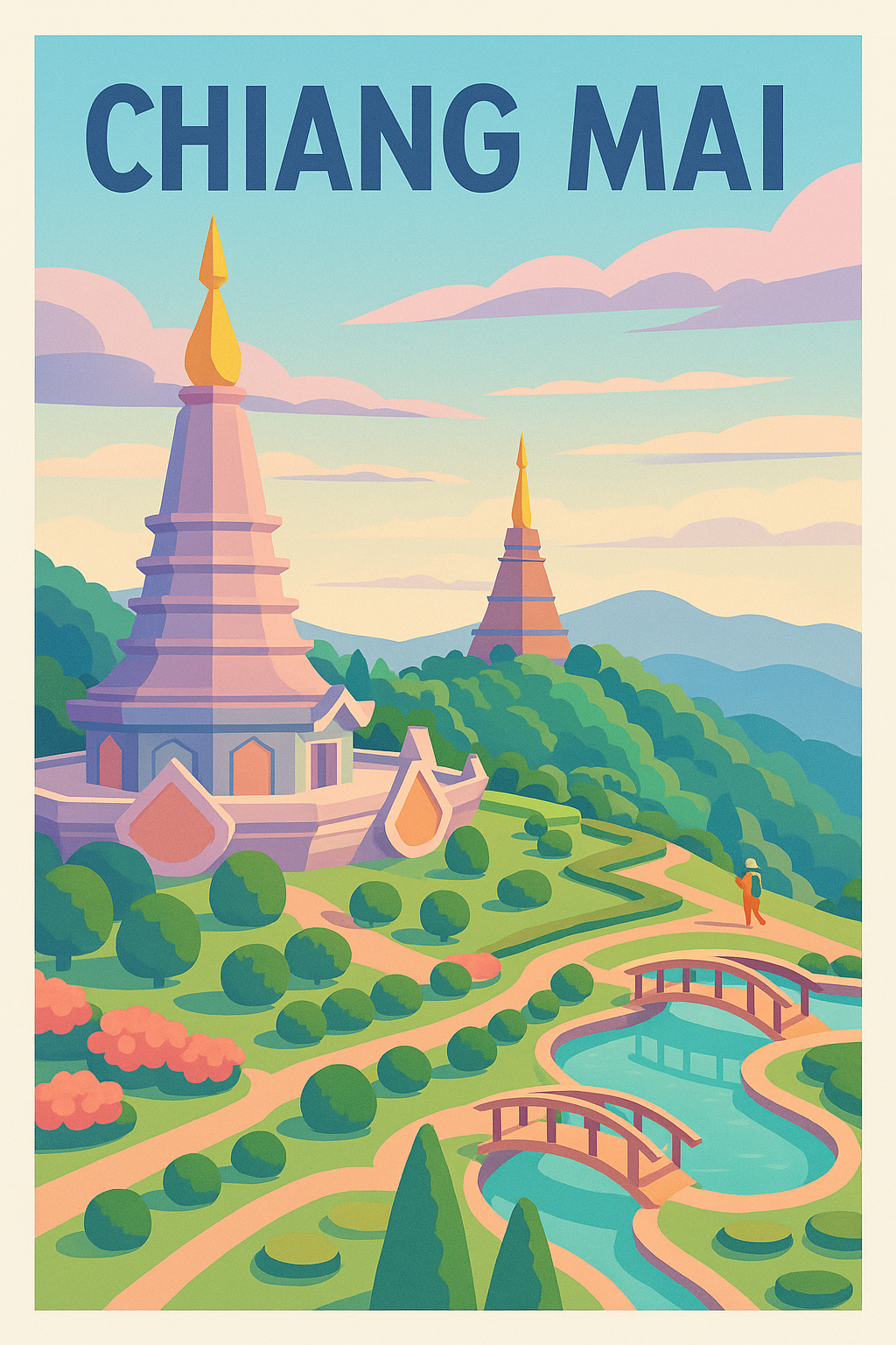 Affiche de Chiang Mai - Sérénité et paysages enchanteurs